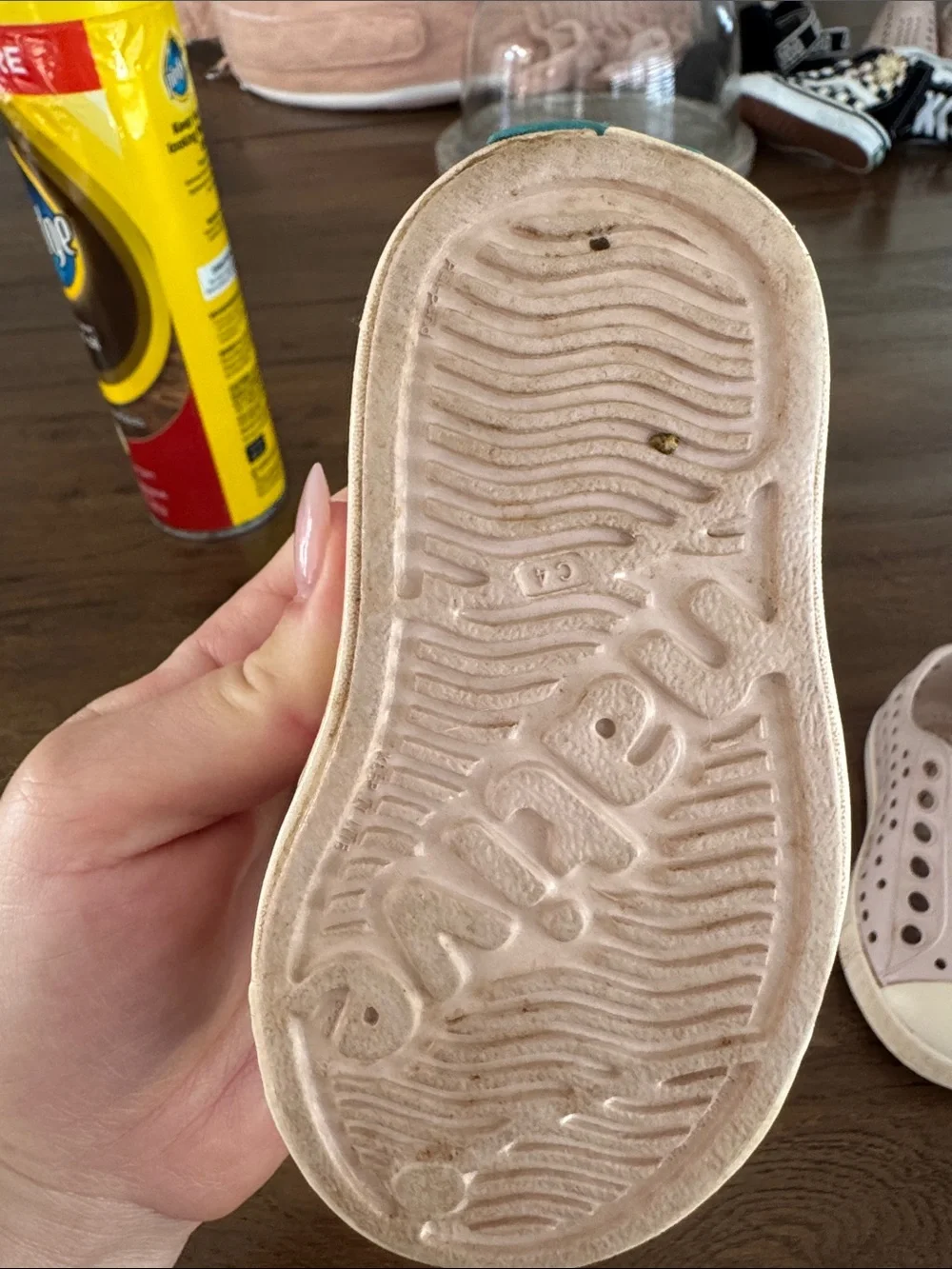 Native Kids Shoes in Pale Pink Slip-On Style C4
